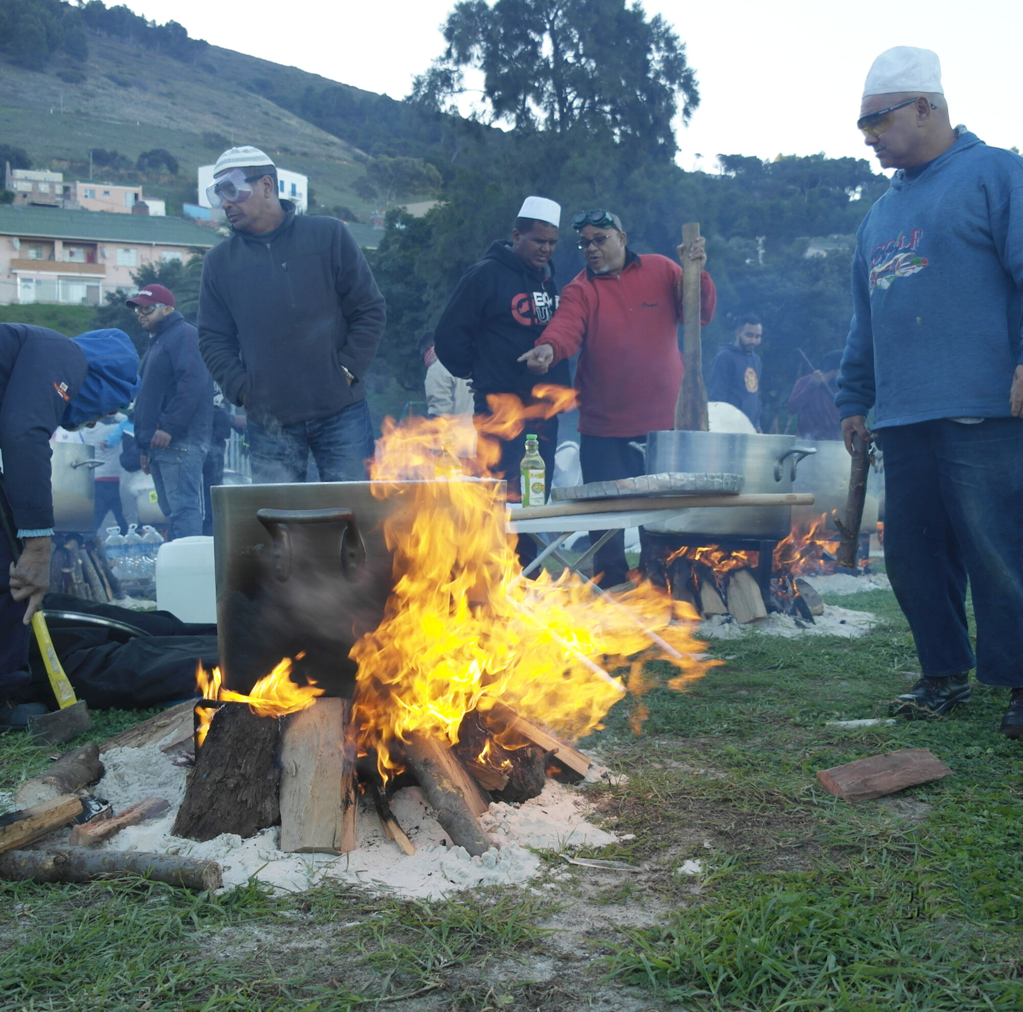 Bo Kaap Cultural Hub Bulk Akni cooking on the night before Eid Cape Town
