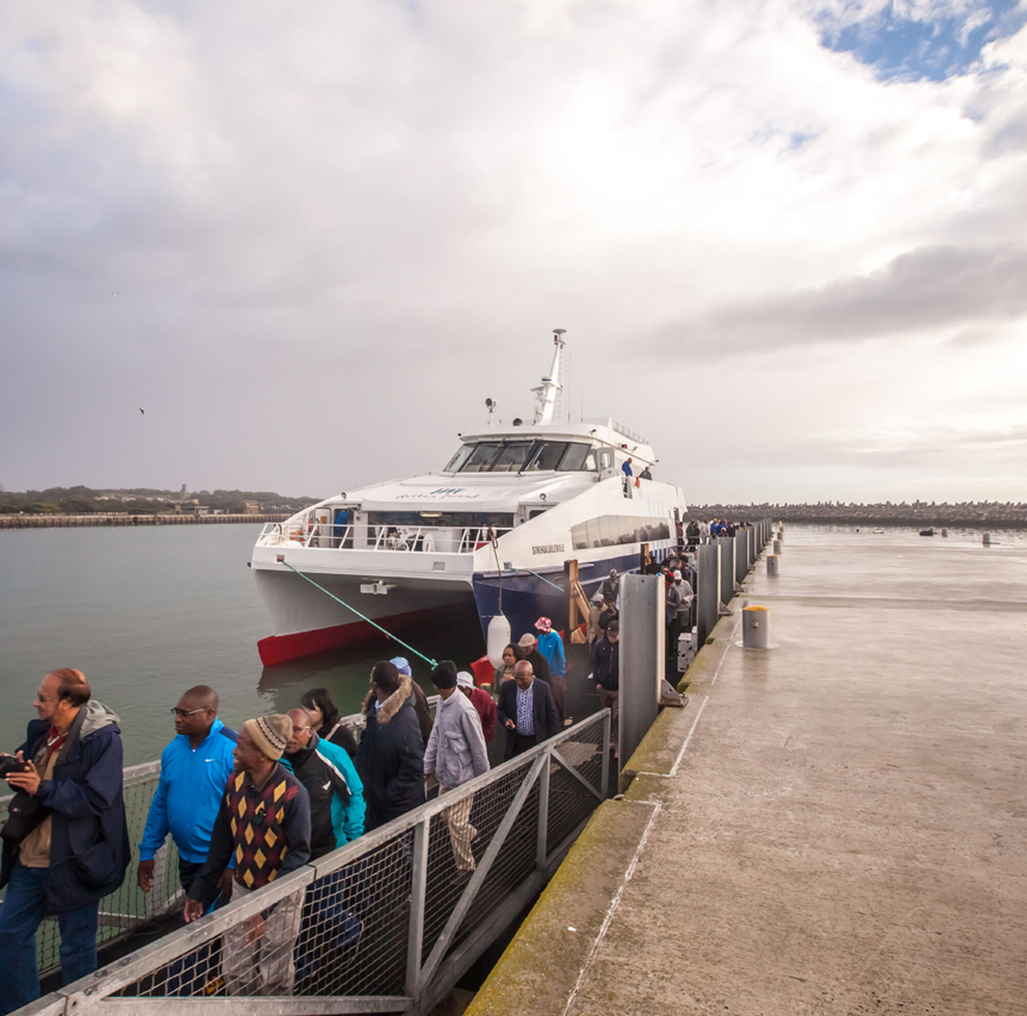 Disembarking at Robben Island